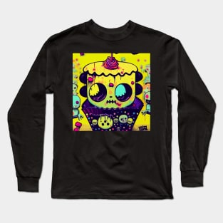 Kawaii Zombie Cupcake Long Sleeve T-Shirt